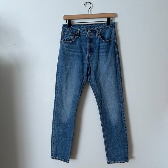 Levi's Original Fit 501 Straight Leg Jeans Women's Size 27x30 - Picture 1 of 10